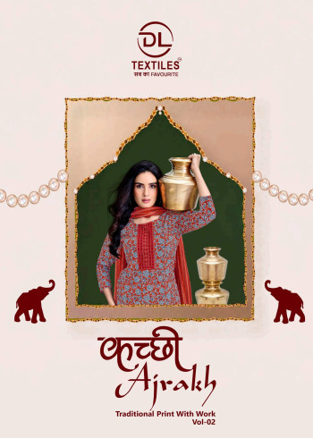 DL Textiles Katchi Ajrakh Vol 2